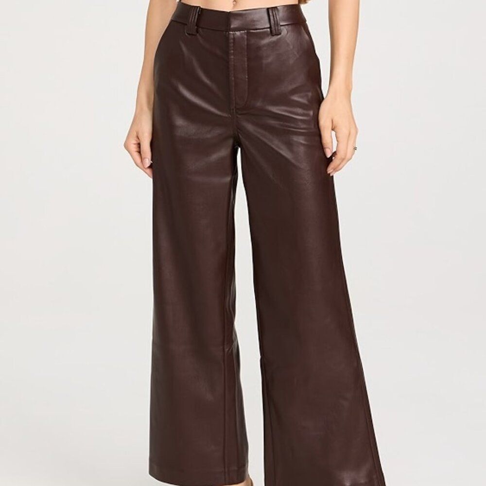 Joe's Jeans The Mia Vegan Leather Crop Trousers 27